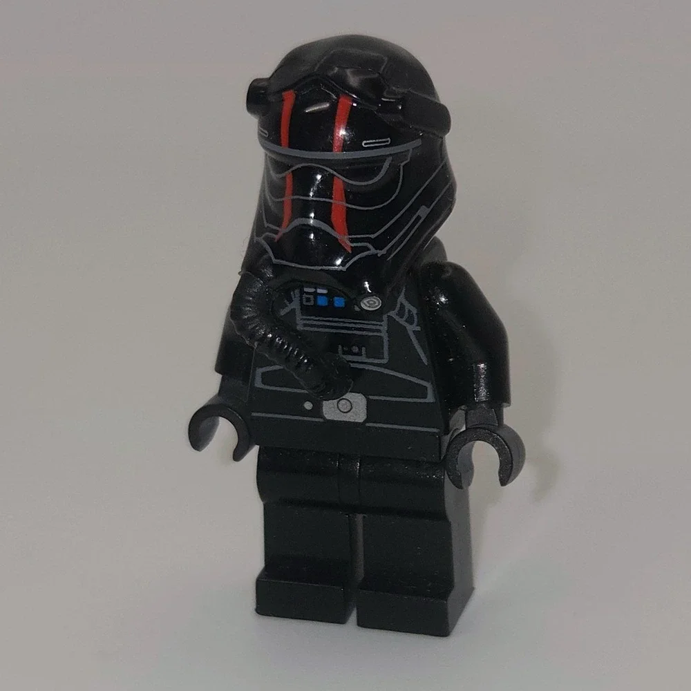 LEGO Minifigure OS Black Excellent Star Wars First Order TIE Fighter Pilot